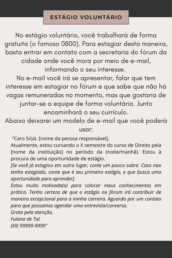 Livro Digital - Dicas de como conseguir um estágio no judiciário - Imagem 3