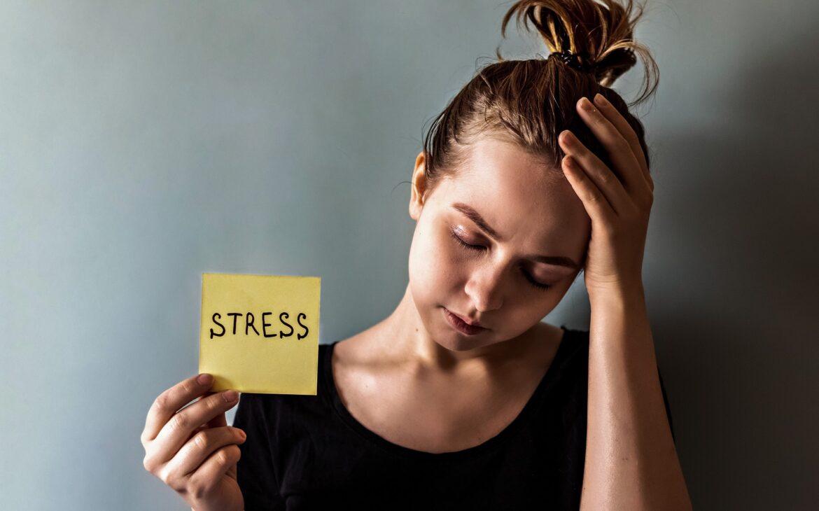 Portrait of a girl. The concept of psychological problems and stress