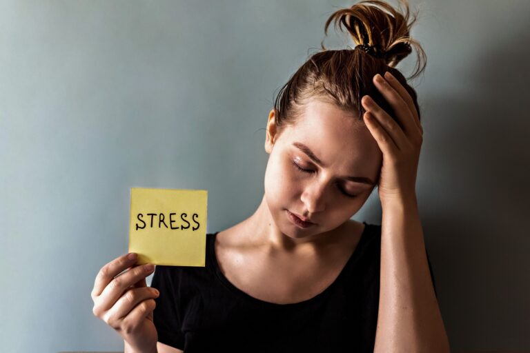 Portrait of a girl. The concept of psychological problems and stress